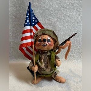 Annalee Dolls - Army Mouse - 1991